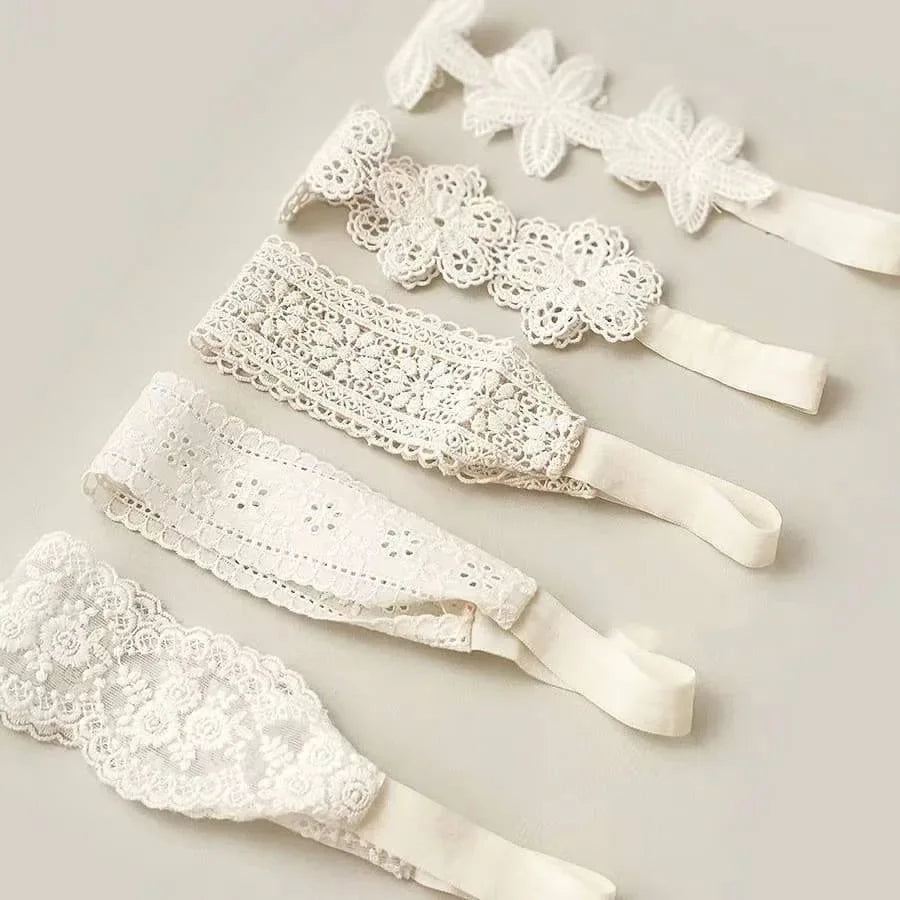 Bandeau Blanc Bebe Ceremonie — vue 3