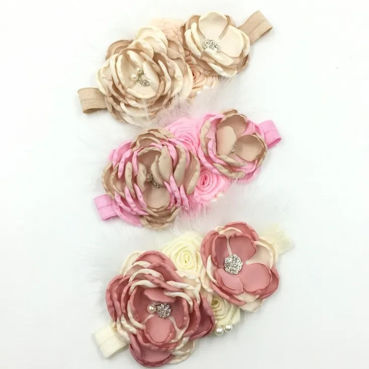 Bandeau Bebe Grosse Fleur