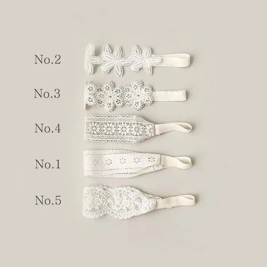 Bandeau Blanc Bebe Ceremonie — vue 2