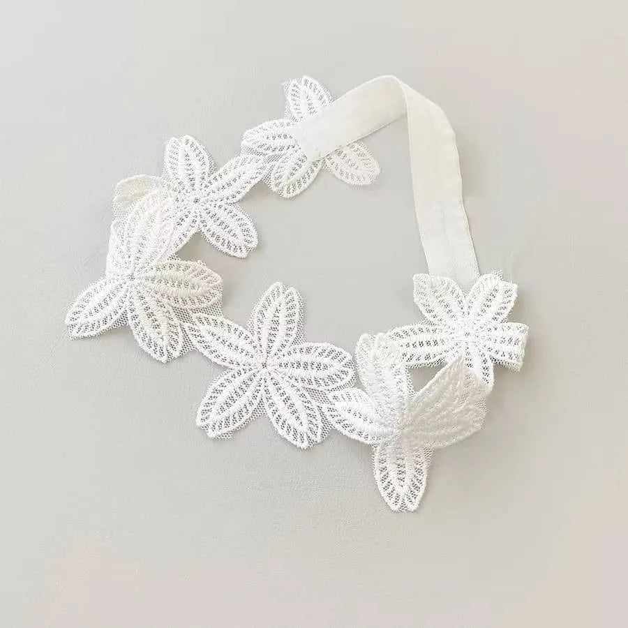 Bandeau Blanc Bebe Ceremonie — vue 7