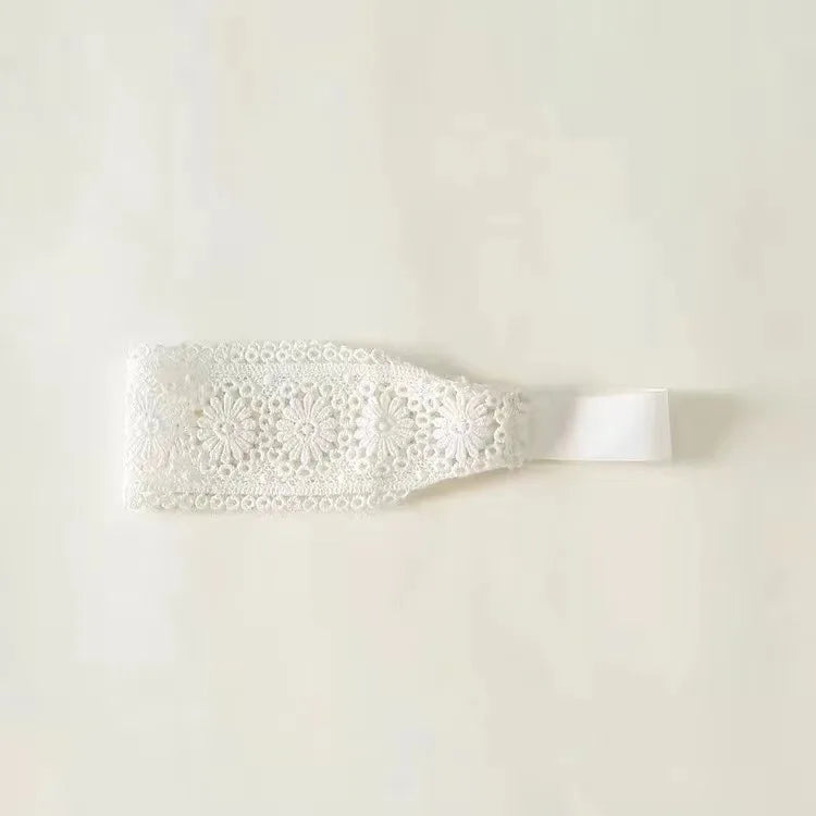 Bandeau Blanc Bebe Ceremonie — vue 5